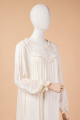 قميص نوم طويل بتصميم ملكي وكشكش فاخر #1128