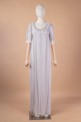 قميص نفاس كم قصير بياقة كشكش ناعمة #1133