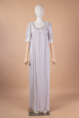 قميص نفاس كم قصير بياقة كشكش ناعمة #1133