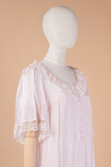 قميص نفاس كم قصير بياقة كشكش ناعمة #1133