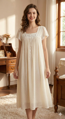 قميص نوم ميدي بدانتيل فاخر #2114