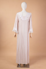 قميص نوم بياقة كشكش ودانتيل فاخر #1125