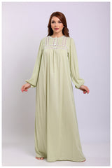 قميص نفاس قطن ناعم بأكمام طويلة #1116