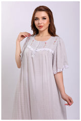 قميص نوم ناعم بألوان باستيلية هادئة #1325