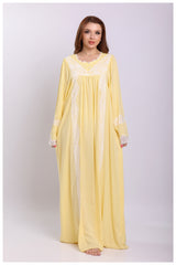 قميص نفاس بتصميم دانتيل طويل فاخر #1121