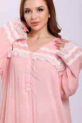 قميص نوم كم طويل بقصة واسعة #1122