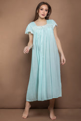 قميص نوم ميدي بدانتيل فاخر #2114