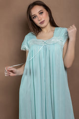 قميص نوم ميدي بدانتيل فاخر #2114