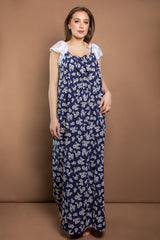 جلابيات ورود ناعمة بالنمط الكلاسيكي وأكتاف الدانتيل #1425