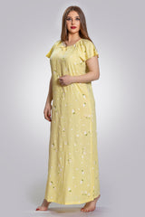 قميص قطن لينو نقي بألوان ربيعية ونقشات ورود ناعمة #1401