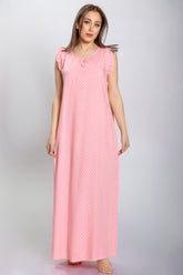 قميص قطن لينو نقي بألوان ربيعية ونقشات منقطة