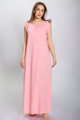 قميص قطن لينو نقي بألوان ربيعية ونقشات منقطة