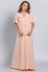 قميص كلاسيكي من القطن مع المودال بياقة شكل V