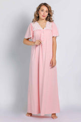 قميص كلاسيكي من القطن مع المودال بياقة شكل V