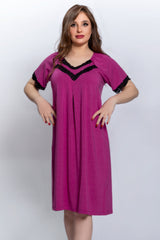 قميص نوم ميدي من قطن المودال #2117