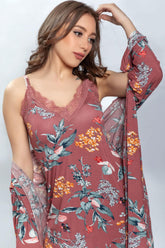 2-piece robe in ultra-soft modal cotton