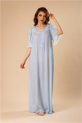 قميص نفاس قطن رايون منقط فاخر #1103