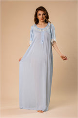 قميص نفاس قطن رايون منقط فاخر #1103