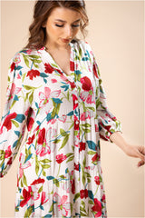 Spring Floral Print Dress – Soft Femininity and Everyday Elegance