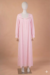 قميص نفاس قصة واسعة بتصميم تطريز ناعم على الصدر #1510