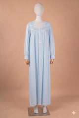 قميص نفاس قصة واسعة بتصميم تطريز ناعم على الصدر #1510