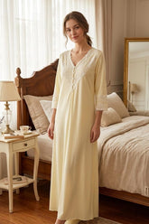 قميص نفاس استقبال قطن لينو صافي #1512