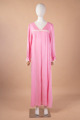 قميص نفاس بتصميم كلاسيكي من القطن الناعم مع فتحات للرضاعة #1131