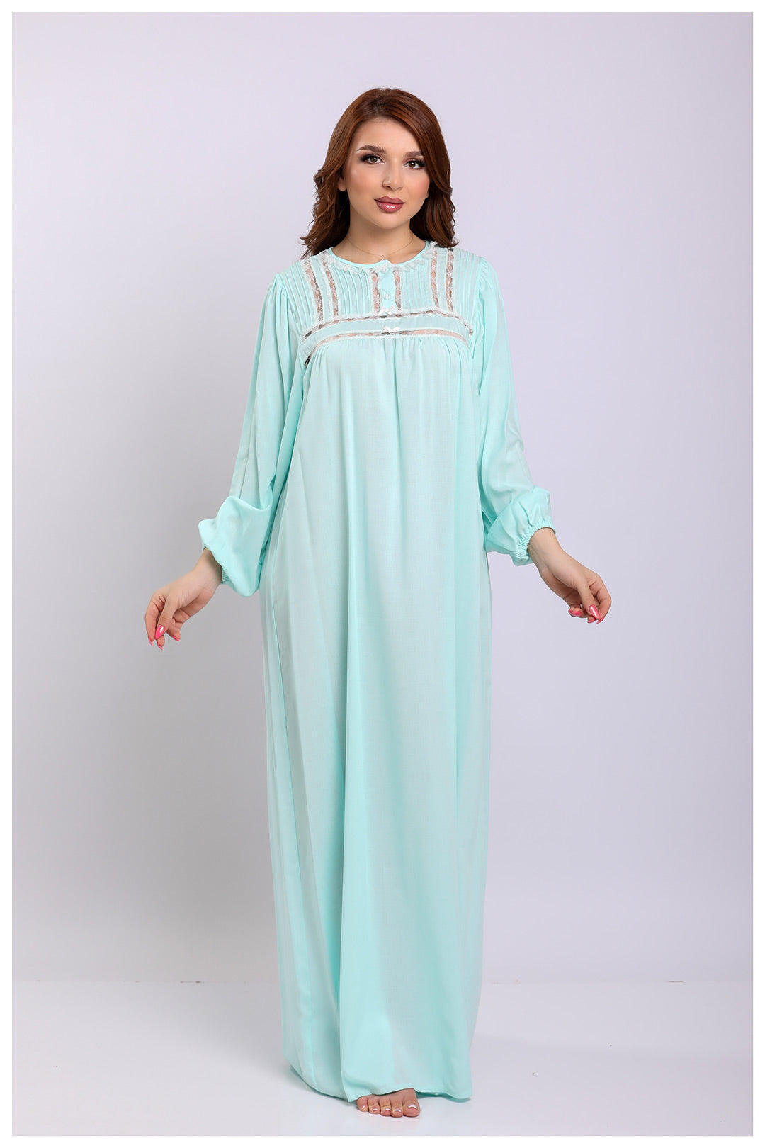 قميص نفاس قطن ناعم بأكمام طويلة #1116