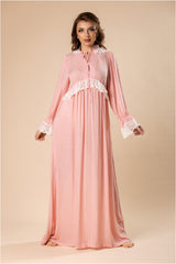 فستان نفاس & قطن رايون منقط فاخر #1106